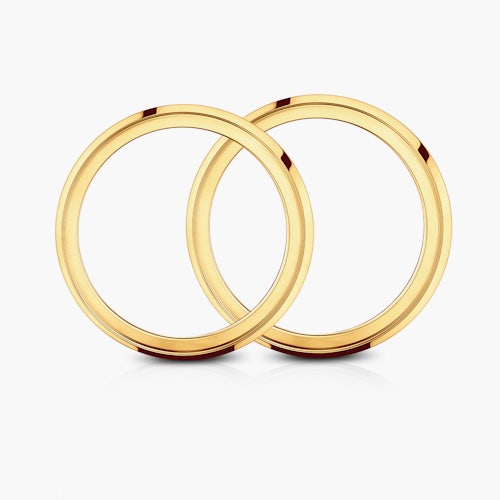 Obrączki partnerskie Sign of Love®: złote, płaskie 5,5mm